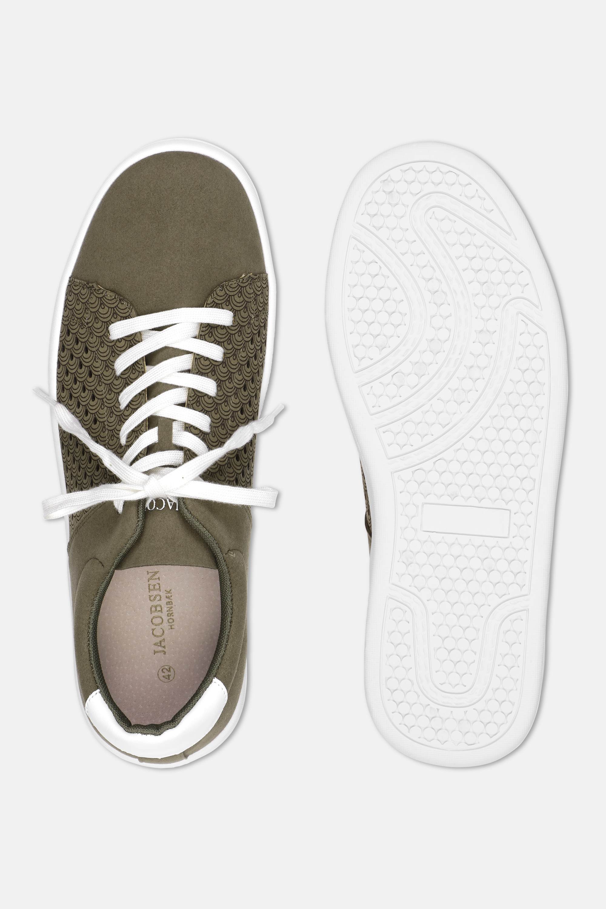 City Sneaker Herren - Deep Olive White